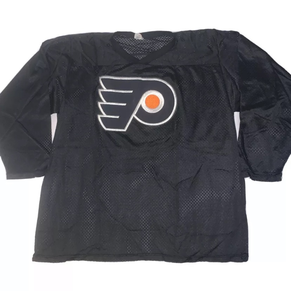 80s Philadelphia Flyers Sandow Knit Hockey Jersey